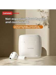 Lenovo 联想 TC3302 黑色真无线蓝牙耳机，半入耳式舒适佩戴，蓝牙 5.3，适用于游戏、运动和音乐，兼容苹果、华为和小米手机，中文包装 - 寶藍色 - 查看 9