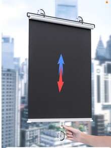 1pc Easy Install Blackout Curtain With Suction Cups, No Drilling Required, Blackout Fabric For Car Windows, Easy Privacy Screen For Kitchen, Bathroom, Bedroom, Hallway, Car Sun Shade, Privacy Protection, Suitable For Home And Vehicle, Can Also Be Used As Pet Barrier, A Convenient Peel And Stick Window Film, Wall Decor, Window Sticker. Privacy Protection, Ramadan Gift, Valentine's Day Car Privacy Cover - Multicolor - View 1