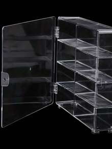 1pc 8-Slot 18.7x16.7x4.4cm High-Quality Acrylic Display Case - Transparent Storage And Transportation For Artworks, Suitable For Desktop Item Organization, Convenient For Tidy Desk, Master Of Life Organization - Multicolor - View 1