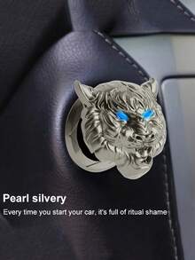 Easypie Selection 1 件虎头发动机启动按钮盖 - 保护性点火开关装饰，通用汽车内饰配件 - 均碼 - 查看 2