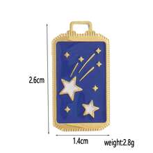 1pc Stainless Steel Unique Design Fish, Flame, Pentagram, Leaf, Starfish, Tarot Card Pendant, Handmade DIY Jewelry Accessory