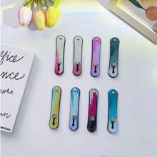 2 Stücke/4 Stücke Vintage bemalter Handyhalter, selbstklebender minimalistischer Fingerring-Griff-Ständer, Zug-Schub-Unterstützungsfunktion Handgelenkschlaufe Halter