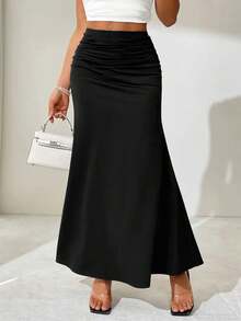 COOL BABES-2 Frühling Damenrock Einfarbig Sexy Lässig Slim Maxi Rock Streetwear Mode Elegant Hochwertiger Damenrock Kleidung