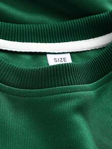 Tween Boys Casual Simple Cool Musical Design Earphone Print Round Neck Long Sleeve Sweatshirt Autumn And Winter Kids Clothes Boys