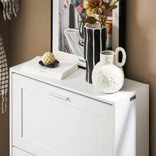 SoBuy Shoe Cabinet FSR137-F - White - View 4
