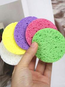 Soft Cleansing Facial Powder Puff(Mixed Colors), Beauty Facial Sponge, Bath Makeup Remover Puff, Facial Cleansing Tool, Exfoliating, Blackhead Removal, Gentle Skin Cleansing