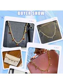 Ciondolo a forma di ciliegia - Accessorio decorativo in metallo per borse, con ciliegie rosa e rosse, per borse a mano, borse a tracolla e borse a spalla - Rosa/Viola/Rosso, ciondoli per borse, catena per borse a tracolla da donna, pendente per portafogli, sostituzione braccialetto alla moda e carino con ciondolo a forma di ciliegia 3D, accessorio pendente per borse