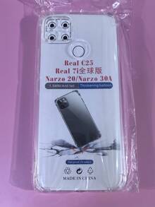 Transparent Four-Corner Anti-Drop Case, Suitable For Realme Series, Realme Phone Transparent Four-Corner Anti-Drop Case. Phone Case, Phone Protective Cover, Phone Shell, Phone Cover, Anti-Drop Phone Case, Transparent Phone Case, Minimalist Phone Case, Solid Color Phone Case, Transparent Phone Case, TPU Anti-Drop Phone Case (Military-Grade Anti-Drop) - Clear - View 75