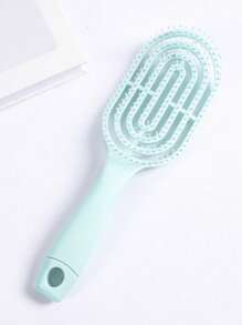 1pc Macaron Color Hollow Back Massage Hair Comb, Suitable For Wet & Dry Hair, Fluffy Styling Curved Comb, Brushes, Hair Brush, Hairbrush, Hair Combs, Barber, Hair Tools, Hair Products, Slick Back Brush, Hair Care, Hair Comb, Hair Brush, Curly Hair Products, Hairdressing Equipment, Christmas, Hairdressing, Wooden Comb, Hair Brush, Hair Brush, Barber, Hairdressing Equipment, Hairdressing, Hair Brush, Brush Hair Brush Set, Comb Hair, Comb For Curls, Detangling Brush, Hair Brush For Women, Barbershop, Hairdressing Equipment