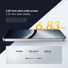 Xiaomi POCO F7 Global Version Smartphone NFC Flagship Snapdragon® 8s Gen 4 Flagship TSMC 4nm Process Massive 6500mAh (Typ) Battery 90W HyperCharge Up To 22.5W Reverse Charging 6.83"1.5K 120Hz AMOLED Display 50MP Camera With OIS​ IP68 Dust And Water Resistance​ LPDDR5X + UFS 4.1 In-Screen Fingerprint SensorAI Face Unlock Supports 5G Powered By Xiaomi HyperOS 2 X-Axis Linear Vibration Motor - Silver - View 7