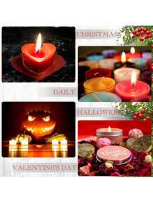 High-Transparency Flame-Retardant Plastic Candle Cups, Hand-Made For Creating A Romantic Atmosphere. Available In Various Styles Such As Round, Heart-Shaped, And Square.