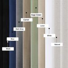 72 Inch Length 2 Panels Set Living Room Bedroom, Filtering Faux Slub Textured Window Curtain Panels, Solid Airy Soft Rod Pocket French Door Drapes, 2 Pcs 40Wx72L, Window Treatments - Blue - View 7