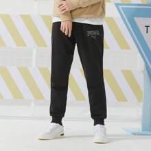 Puma Men's 2026 Spring New Basic Casual Sweatpants, Comfortable Breathable Drawstring Joggers 681265-01 - Black - View 1