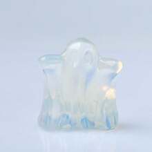 3cm/1.18in Natural Crystal Carved Ghost, Healing Stone Gift For Home Decor, Holiday Gift, Meditation Ornament