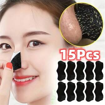 15Pcs Deep Cleansing Nose Stickers, Nose Spot Facial Stickers, Nose Mask, Nose Mask For Cleaning Acne Blackheads