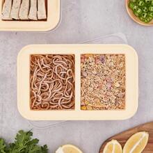 Super Ice Cube Tray 1 Cup X 4 Portions Big Silicone Freezing Mold With Lid, For Soup&Meal, Prep Food Leftovers Freezer Storage Container, 2Pack-405536 - Nhiều màu - Xem 5