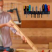 Screwdriver Holder Wall Mounted Screwdriver Pliers Organizer Garage Storage-Rack - Black - View 3
