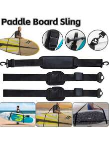 Kayak Shoulder Strap, Surfboard Paddle Board Accessories, Hands-Free Carrying Strap For Boards - Black - View 2