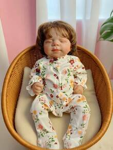 19 Inch/48 Cm High Quality Reborn Baby Doll, Full Body Soft Touch Vinyl 3D Hand Painted Skin With Visible Veins Girl Doll, Handmade Art Reborn Doll Like Real Baby, Great Birthday Gift/Christmas Gift For Kids - Multicolor - View 9