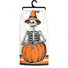 1 Set/1 Stück/2 Stücke Halloween Kürbis Schädel Muster Geschirrtücher, geeignet für Restaurants, Küchen, Badezimmer, tägliche Dekoration, tägliche Familienfeiern, Heimdekoration und bunte Haushaltsgegenstände. Sie können auch als Geschenke verwendet werden. - Verschiedenfarbig - Übersicht 7