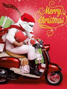 1 chiếc mũ bảo hiểm xe máy ông già Noel, mũ ông già Noel xe máy, quà tặng mũ bảo hiểm trùm đầu cá nhân hóa dễ thương, điên rồ và vui nhộn, thích hợp cho đồ dùng ngoài trời và trang trí tiệc Giáng sinh (không bao gồm mũ bảo hiểm) trang trí nhà trang trí Giáng sinh trang trí phòng trang trí Giáng sinh mùa đông quà tặng Giáng sinh tại nhà trang trí Giáng sinh - Nhiều màu - Xem 5