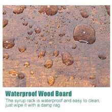 MOSENLR Liquor Bottle Display Shelf, Coffee Syrup Rack Organizer, 3 Step Countertop Wine Rack, Mini Bar, Retro Bar Shelf Stand For Whiskey, Spirits