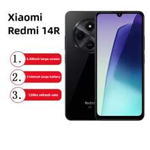 Xiaomi Redmi 14R Smartphone, 6.88" Eye Protection Display, Snapdragon 4 Gen2 Chipset, 120Hz High Refresh Rate, Side-Mounted Fingerprint Unlock, 5160mAh Large Battery, 18W Fast Charging, Chinese Version Dual SIM, Supports English And Chinese