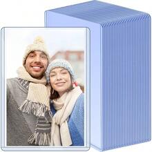 30 Pack Post Card Photo Top Loaders 4x 6 Inches Hard Plastic Cards Sleeve Protectors Rigid Photo Plastic Sleeves For Trading Cards, Baseball Cards, Postcards