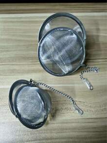 1pc Stainless Steel Spice Strainer Ball,Stainless Steel Seasoning Ball, Household Tea Ball - Multicolor - View 6
