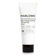 MARLOWE. No. 128 Men's Facial Lotion With Sunscreen SPF 50, 3.4 Oz, Oil-Free, Lightweight Daily Face Moisturizer For Men, Includes Natural Extracts To Hydrate, Nourish & Soothe,12117936 - Navy Blue - View 1