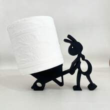 Ant Toilet Paper Holder - An Interesting Bathroom Roll Paper Ornament, Fun No Installation Toilet Paper Holder Independent Bathroom Set -3D Printed Black Ant Toilet Paper Holder - Fun Tissue Holder - Cute Bathroom Decoration (Toilet Paper Not Included),Christmas Decoration,Bedroom Decor,Room Decor Bedroom,Christmas Gifts,Christmas Decorations,Christmas Decorations Home
