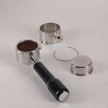 1 قطعة مرشح قهوة إسبرسو بدون قاع بثلاث آذان مناسب لآلات إسبرسو ديلونجي ديديكا EC680/EC685، مرشح إسبرسو بدون قاع من الفولاذ المقاوم للصدأ