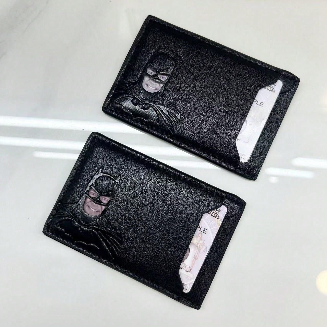 Warner Bros. Superhero Wallet, LD Card Holder Ultra-Thin Minimalist Front Pocket Anti-Theft Wallet, Unisex, Best Father's Day Gift, Durable Bifold Wallet With Multiple Card Slots