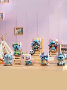 TOPTOY Diario divertido de Stitch Serie 1.0 Caja ciega coleccionable, incluye tarjeta de colección de personajes, regalo lindo para niñas, figura de acción decorativa - Multicolor - Ver 1