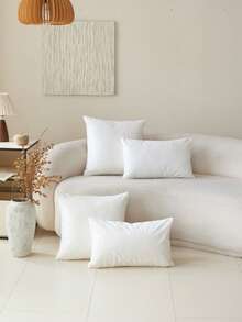 1 buc. Față de pernă cu broderie din frunze, asemănătoare lânii de oaie, potrivită pentru sufragerie, dormitor, petreceri și diverse medii, pentru toate anotimpurile, toamnă/iarnă - Multicolor - Vizualizare 4