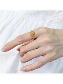 Un elegante anillo de sello japonés vintage tallado para anillos de compromiso y boda de damas