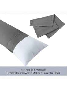 (1 Piece, White) Full Body Pillow - 20"X54", Side Sleeper Oversized Pillow, Sleep Specialized Oversized Bed Pillow - Soft Long Bed Pillow, Hugging Pillow Insert, Home Decor Pillow, Machine Washable (20"X54", 14"X36", 20"X30", 20"X26", 22"X22", 20"X20", 18"X18", 12"X20")