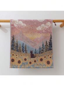 2/4pcs Set Jacquard 4-Layer Gauze Towels, Absorbent Thick Soft Non-Shedding Towels For Home & Travel Shower Towels For Beaty Salon, Hotel Sports, Home Essentials, Towel, Skin Care - Multicolor - View 4