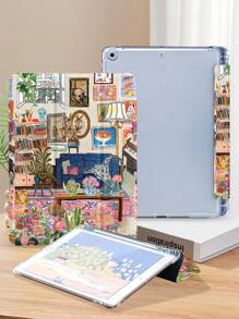 可爱动物图案平板电脑保护套,适用于 iPad 9.7/10.2/10.5/10.9/12.9/Pro 11(第十代)、Galaxy Tab S6 Lite 10.4、Kindle Paperwhite(第十二代,2024 年发布)、Kindle(第十一代,2022 年发布),柔软防震,带智能支架/自动唤醒/睡眠功能 - 彩色 - 查看 4