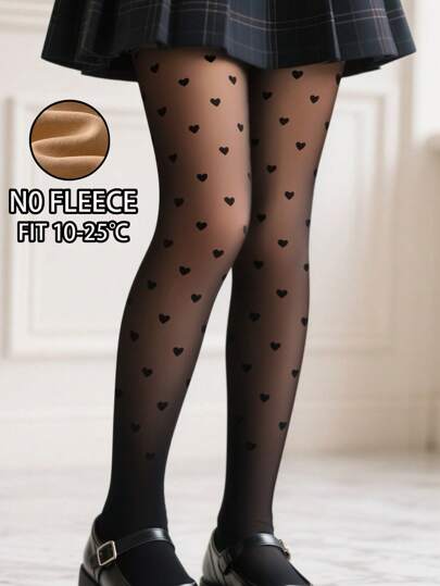 儿童80克甜美可爱尼龙连裤袜，高弹力连裤袜，性感修身打底裤，儿童、青少年、学生、打底裤、保暖紧身裤，女童紧身裤。适合10-25°C，时尚腿部贴身春秋冬紧身裤。柔软顺滑，适合各种节日、运动、休闲等日常穿着。