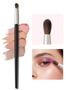 Pędzel do makijażu cieni do powiek, miękki, naturalny, z włosia koziego XGF, pędzel do makijażu w kształcie płomienia, pędzel do brwi, pędzel do cieni do powiek, pędzel do spoolie