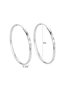 زوج من أقراط الحلقة الكاملة بنجوم من الفضة الإسترليني عيار 925، مناسب للارتداء اليومي والعطلات، أفضل هدية لعيد الفصح وعيد الأم، مجوهرات نسائية بتصميم أنيق ولمعان لامع