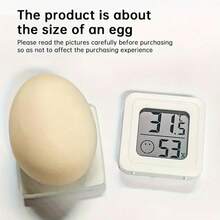 1/2/3件装迷你温湿度计，室内数字温湿度计 - 小巧便携，易于读取，电池供电，测量精准