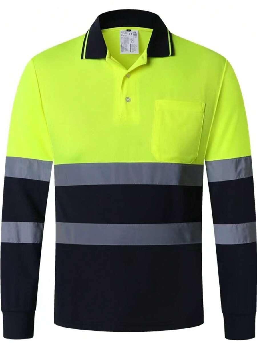 新型速干长袖和短袖反光安全 T 恤配有高可见度安全带口袋，符合 ANSI/ISEA 标准。