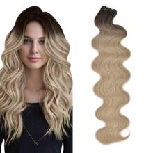 Synthetic Fiber Hair White Highlighted Sew In Hair Extensions High-Quality Japanese Silk Hair Weft 26 Inch 150g Sew In Weft Hair Extensions Weaving Hair For Women Girls Daily,Fashion Party ,Y2k ,Music Festival Various Occasions All Seasons - Multicolor - View 27