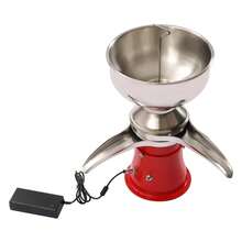 18*18*48cm Electric Milk Cream Centrifugal Separator Make Cream Butter Milkshake Separator For Separating Milk, Goat Milk, Horse Milk - Silver and Red - View 6
