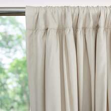 Shabby Chic Window Curtains With Blackout Liner, Boho Ruched Window Treatments With 3 Rows Of Butterfly Flowers, Rustic Rod Pocket Drapes For Living Room, 54"W X 84"L, 2 Panels - Camel - View 7