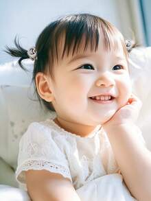 10 条装女童迷你心形金属弹力发带，可爱公主风，百搭，温柔呵护秀发，适合日常使用 - 銀色 - 查看 8