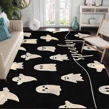 1pc Thickened 0.47 Inch/1.2cm Festive Kitchen Mat, Little Ghost Printing Kitchen Rug, Easy To Clean, Stain Resistant, Anti-Slip, Machine Washable Polyester Rug, Perfect For Living Room, Bedroom, Hallway, Bathroom, Laundry Room, Home Decor Decor, Home Decor - Multicolor - View 14