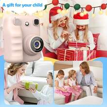 Thermal Print Camera - Ideal For Christmas & Birthday Gifts, Rechargeable Lithium Battery, USB Charging, Perfect For Pets And Holiday Memories, Holiday Photo Gift|Pet Photography|USB Rechargeable Camera.Halloween, Christmas, Thanksgiving Day